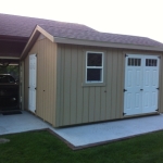 10x14 Quaker with windows and extra people door.